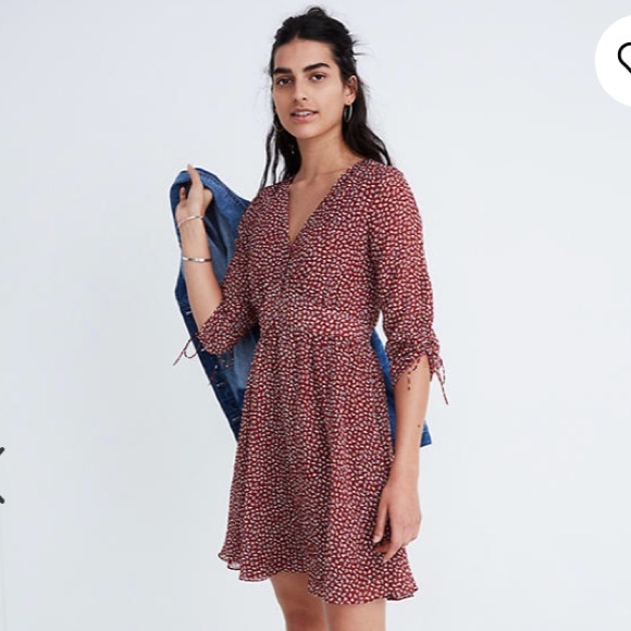 Madewell Dresses & Skirts - Madewell Red Floral Dress